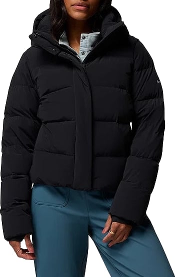 Columbia Amaze Hooded Puffer Jacket Dames Zwart