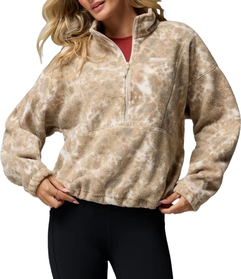 Columbia Timber Meadow MTR Printed Fleece Half Zip Dames Zand