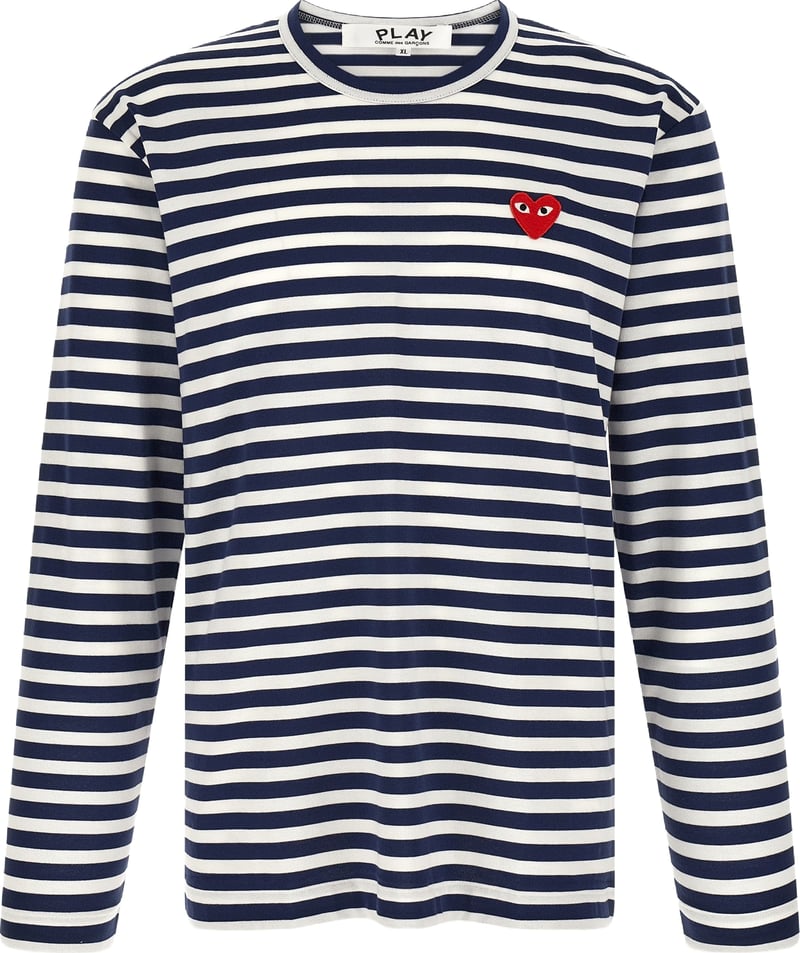 Comme Des Garçons Play Multicolor Cotton T-Shirt