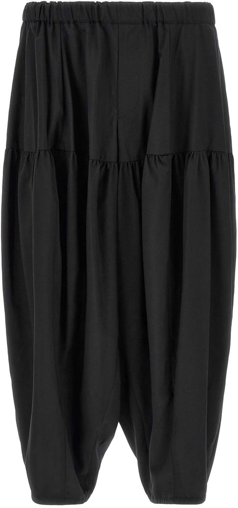 Comme Des Garcons Black Barrel Leg Pants