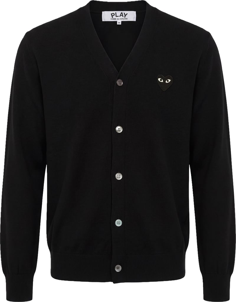 Cardigan in wool with logo