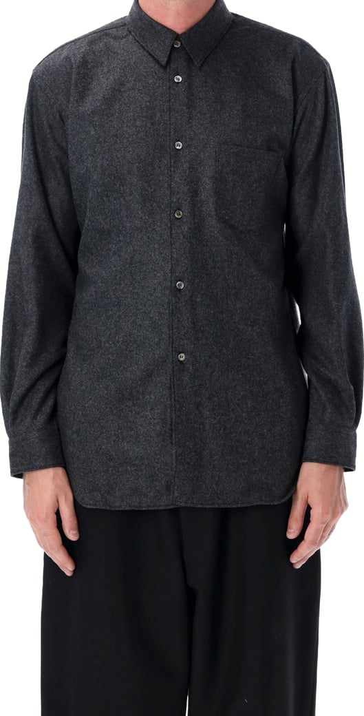 Wool Overshirt Dk Grey