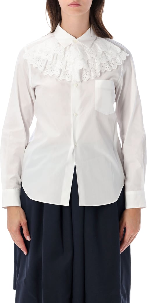 Ruffle Shirt Bianco