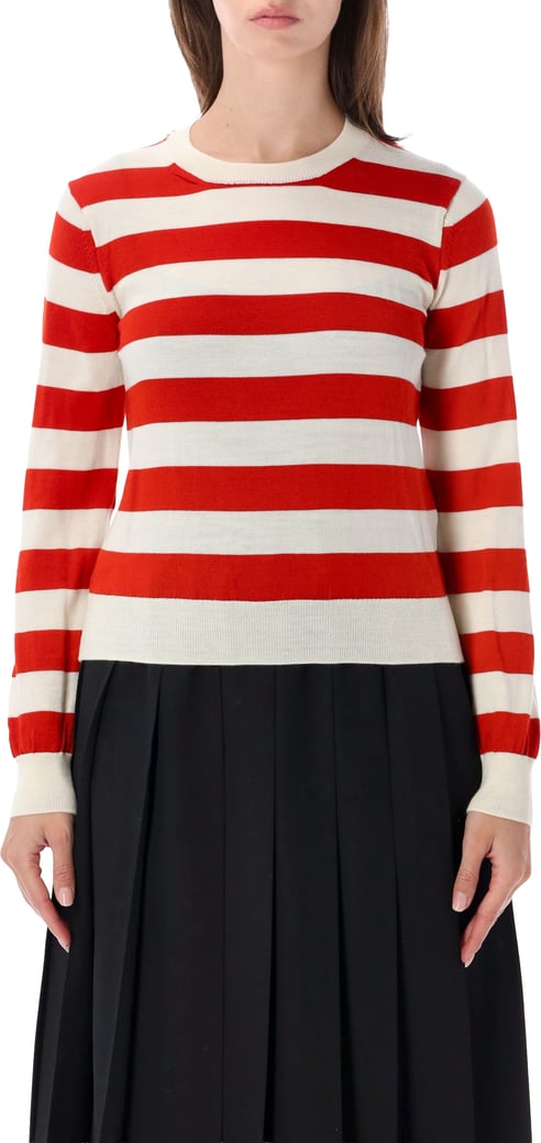 Crewneck Stripe Off White X Red