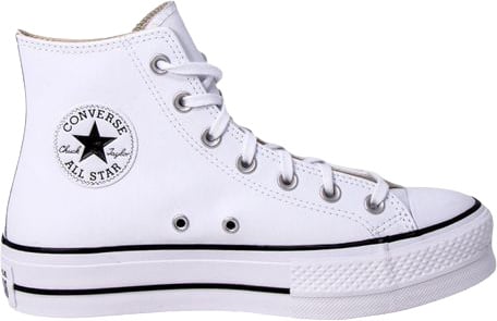 Converse White Polyethylene Platform Sneakers