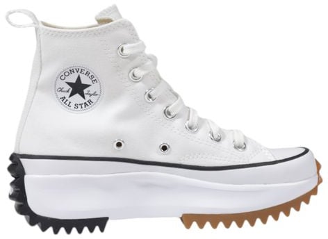 Converse White Fabric High Top Sneakers