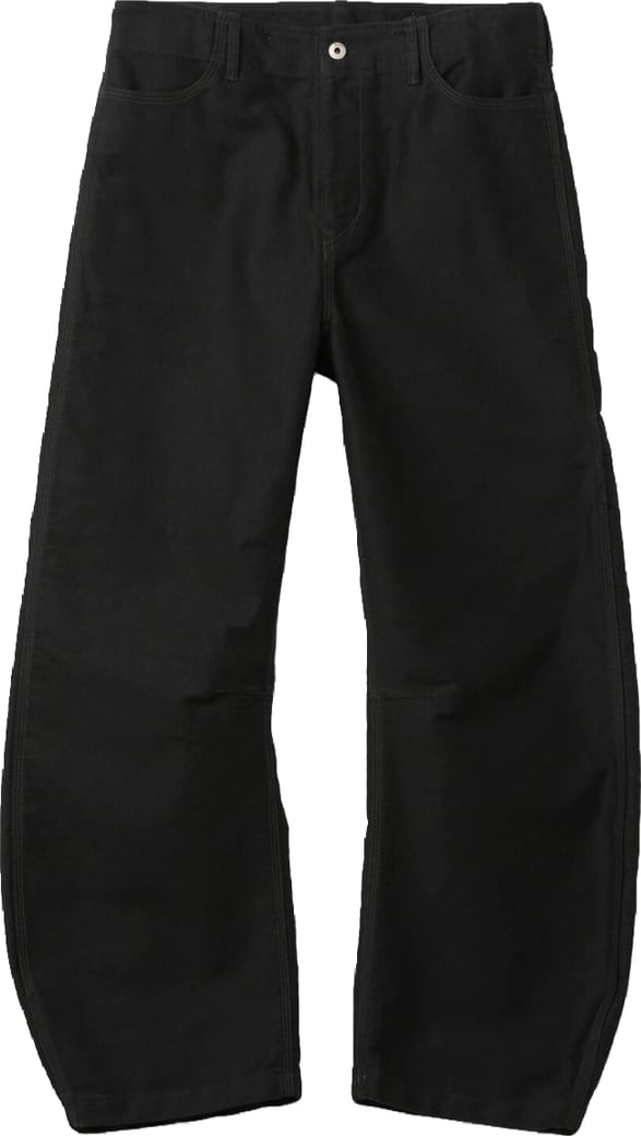 Pantaloni Deep Curved Jumbo Washed Nero