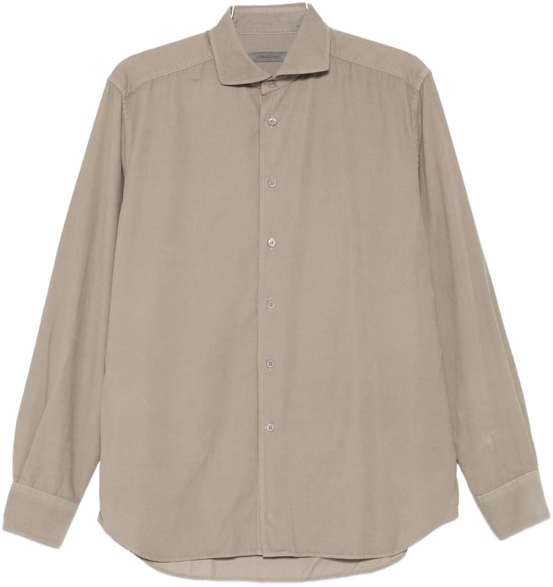 hemd velours bruin