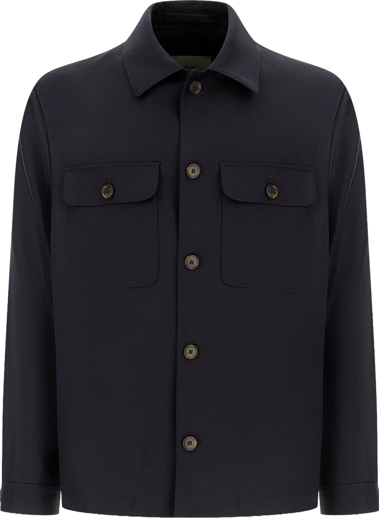 Corneliani Midnight blue stretch nylon blazer