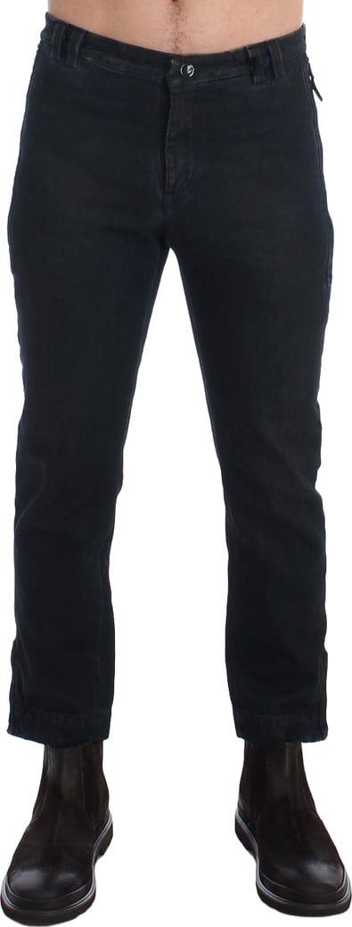 Costume National Blue Cotton Slim Pants Denim Jeans