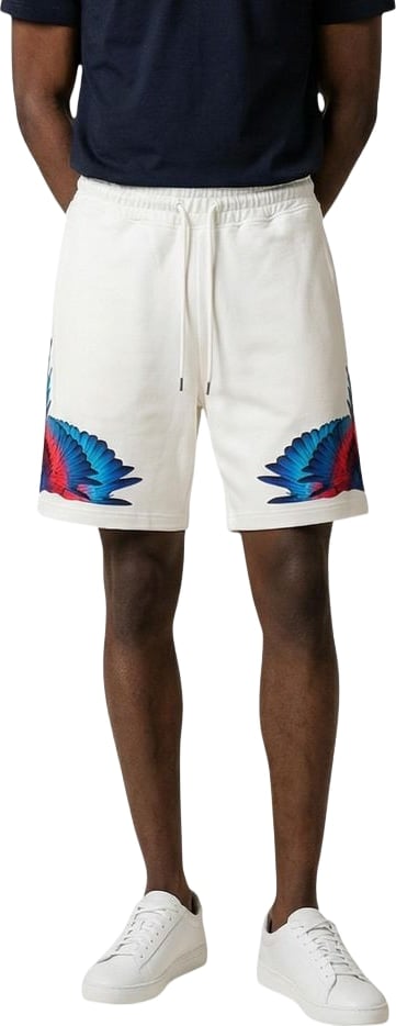 County of Milan Cream Cotton Bermuda Shorts