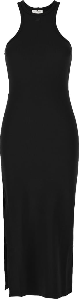 Courreges Black stretch cotton dress