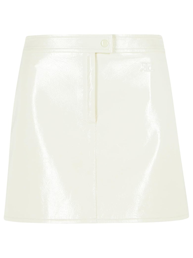 Reedition' White Polyester Blend Miniskirt