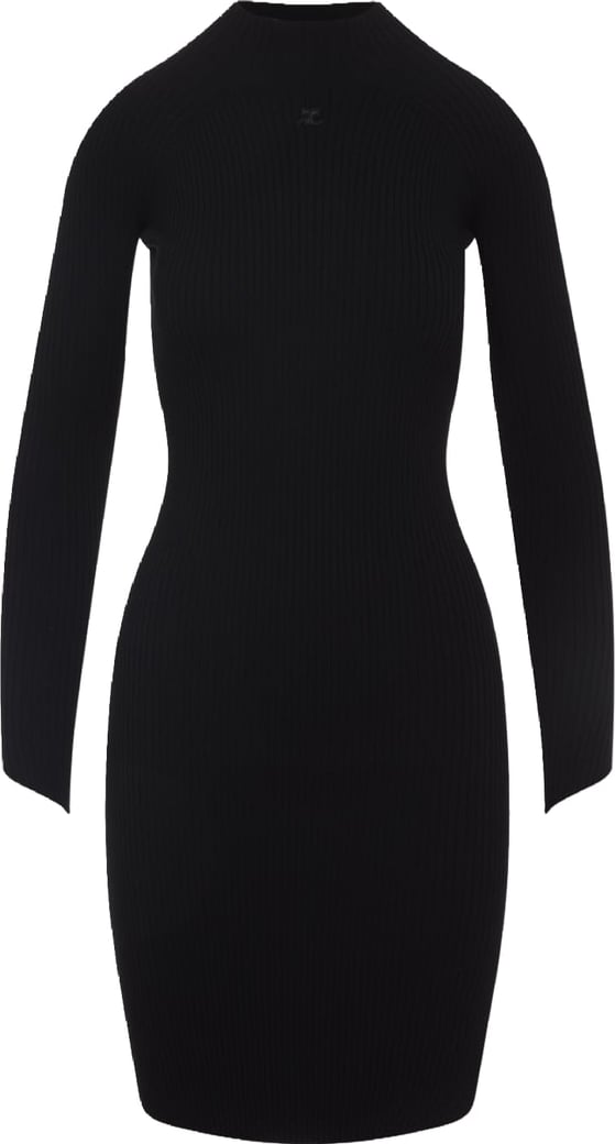 Courreges Circle Rib Mini Dress