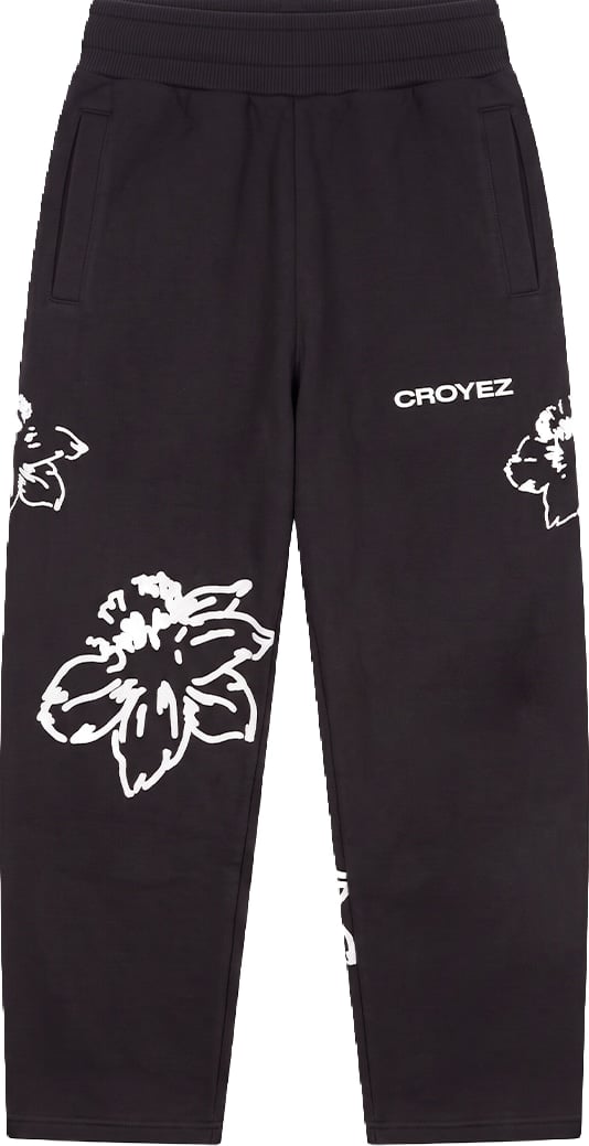 Croyez Mini Initial Flower Straight Leg Sweatpants