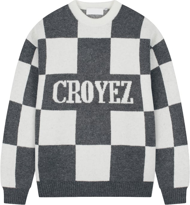 Croyez Checkered Knit Sweater
