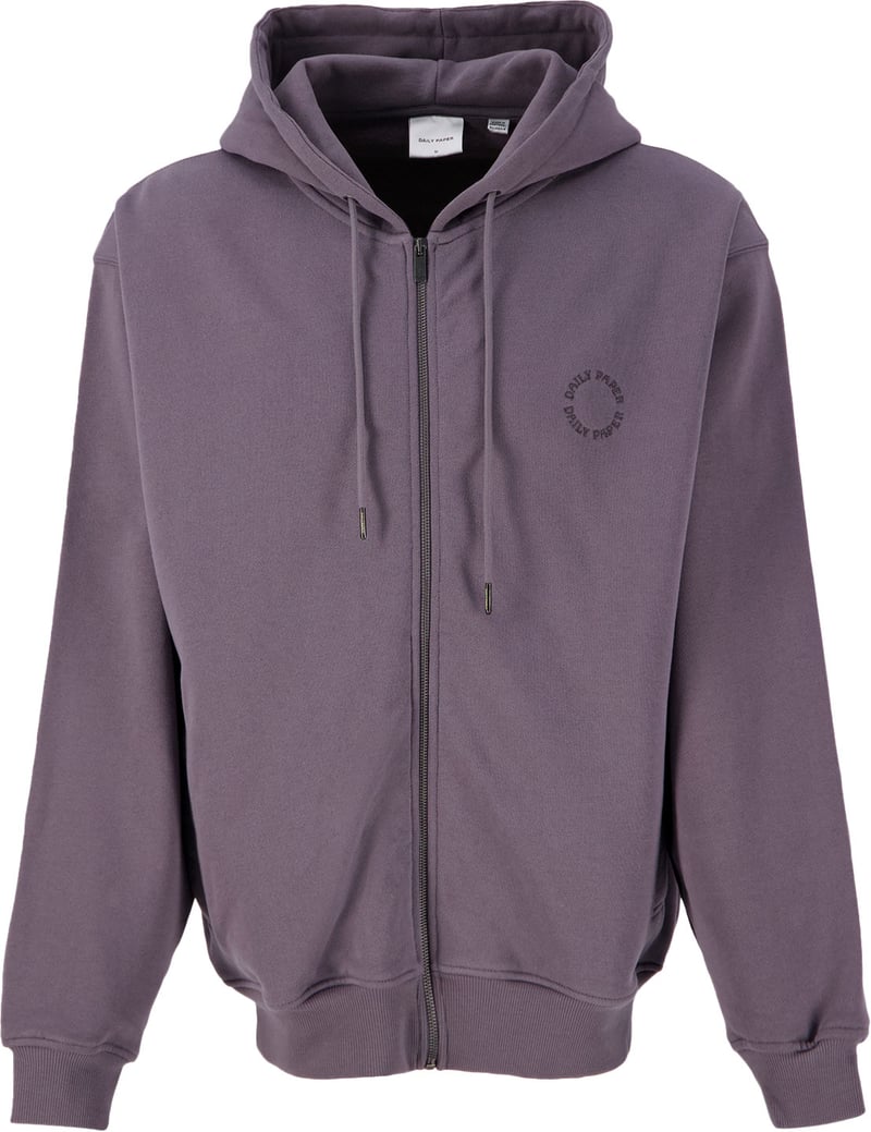 zipped hoodie grey