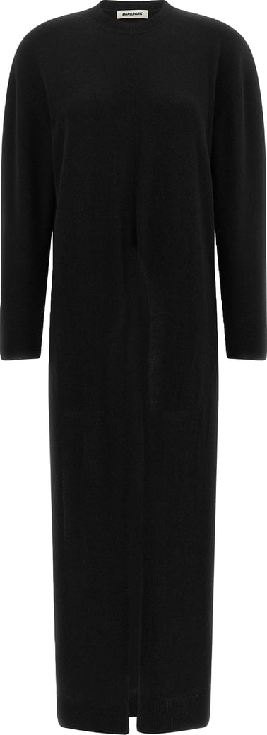 Darkpark Black Merino Wool Casual Dress