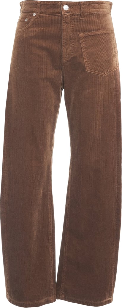 Corduroy trousers with patch pocket