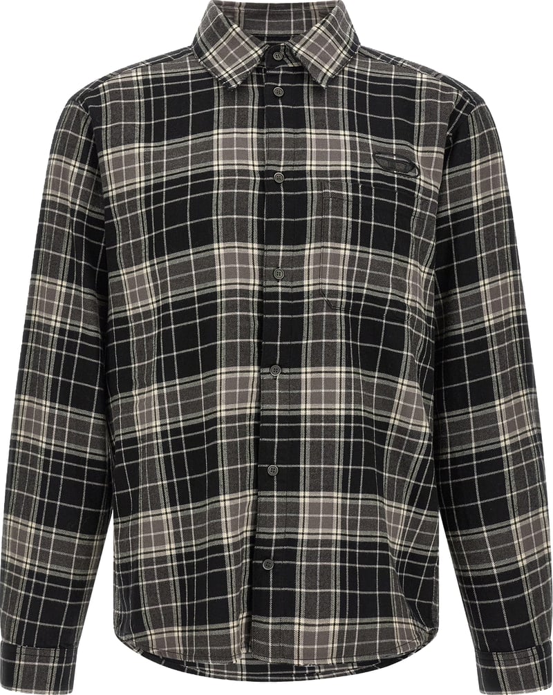 Classic Plaid Logo Button-Up Long-Sleeve Shirt