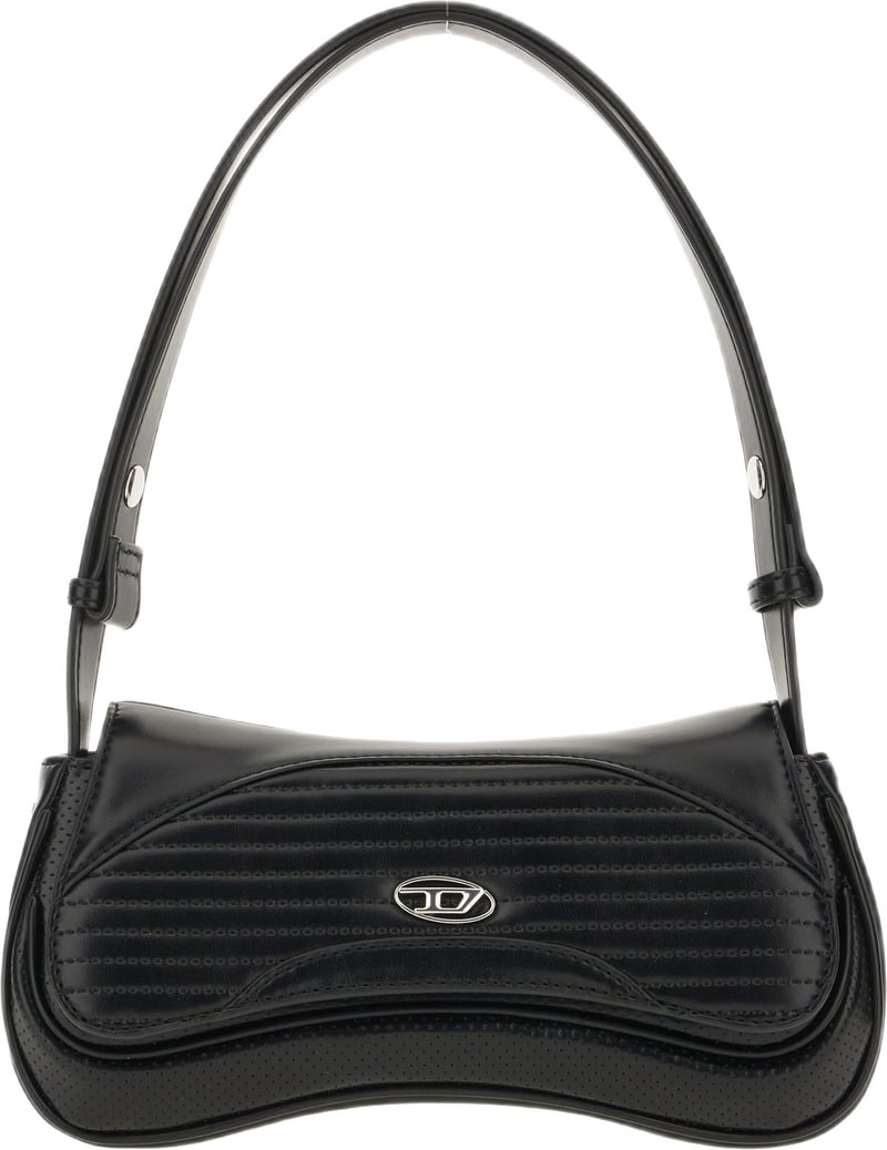 Diesel Black synthetic leather Play shoulder bag