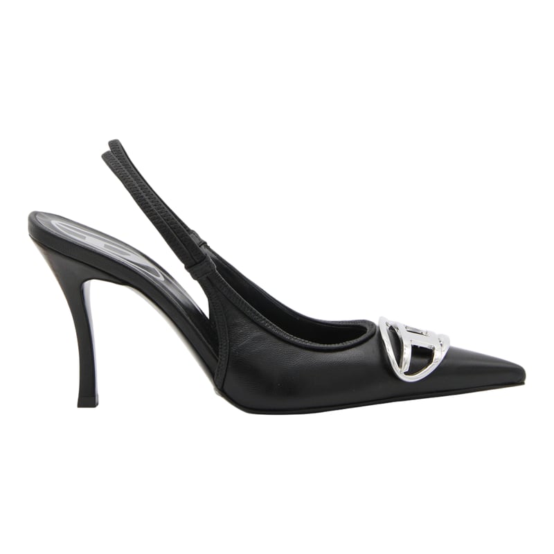 D-Venus Sb Leather Metallic Buckle Pumps