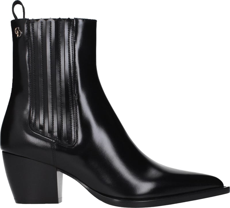 Christian Dior Black Leather Ankle Boots