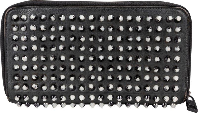 Christian Louboutin Panettone Spikes Zippy Wallet