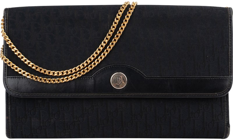 Christian Dior Oblique Monogram Vintage Single Flap Shoulder Bag