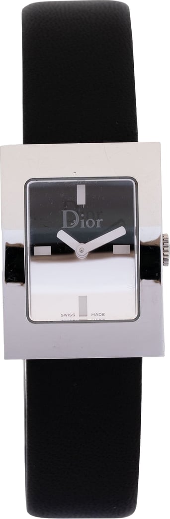 Christian Dior Silver Tone Malice Square D78-109 Woman Watch