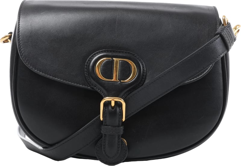Christian Dior Bobby Leather Crossbody Bag in Black