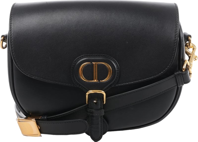 Christian Dior Bobby Leather Crossbody Bag in Black