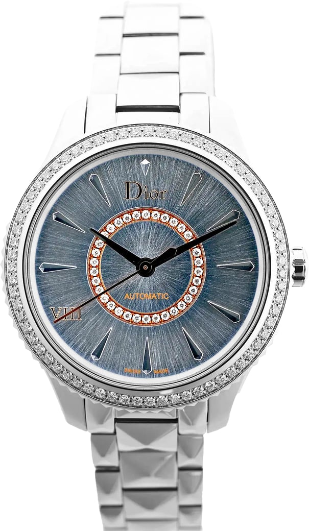 Dior Montaigne CD152510 FU6977 SS AT Watch with Blue Dial