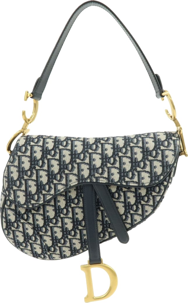 Christian Dior Saddle Oblique Canvas Medium