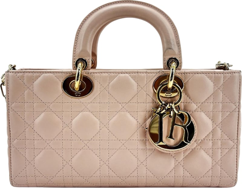 Christian Dior Lady D-Joy Cannage Quilt Lambskin Medium