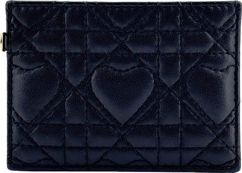 Christian Dior Lady Dior Card Holder Cannage Quilt Lambskin
