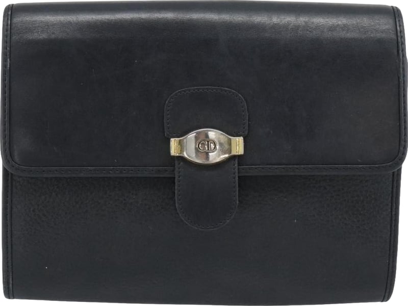 Christian Dior Vintage CD Flap Leather Medium
