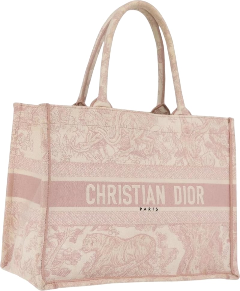 Christian Dior Book Embroidered Canvas Medium