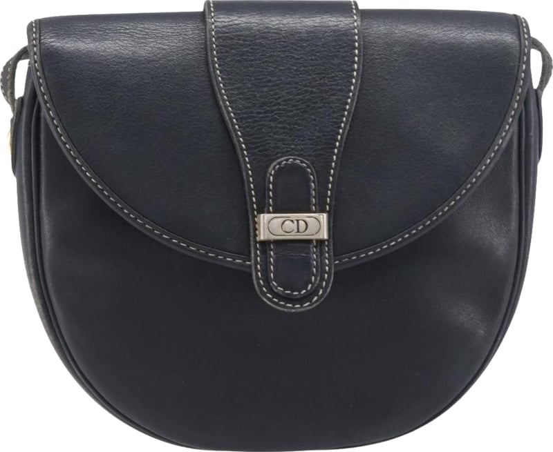 Christian Dior Vintage CD Logo Leather Medium