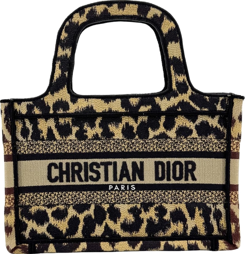Christian Dior Book Mizza Embroidered Canvas Mini
