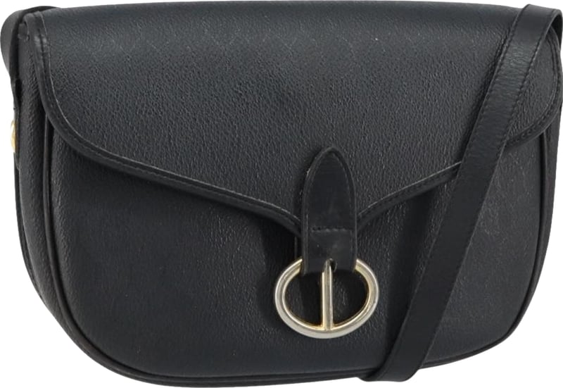 Christian Dior Vintage Honeycomb Flap Coated Canvas Long