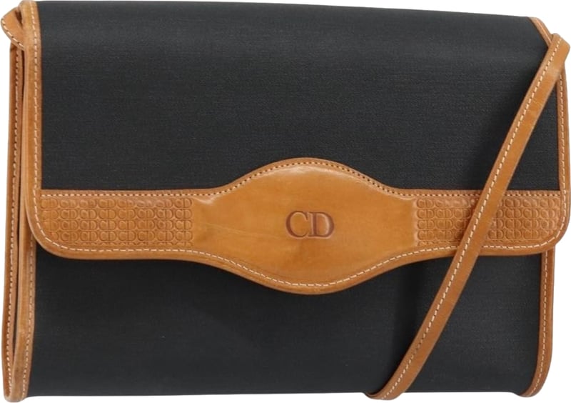 Christian Dior Vintage CD Logo Leather Medium