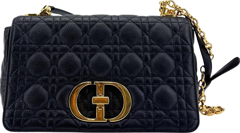 Christian Dior Caro Cannage Quilt Calfskin Small