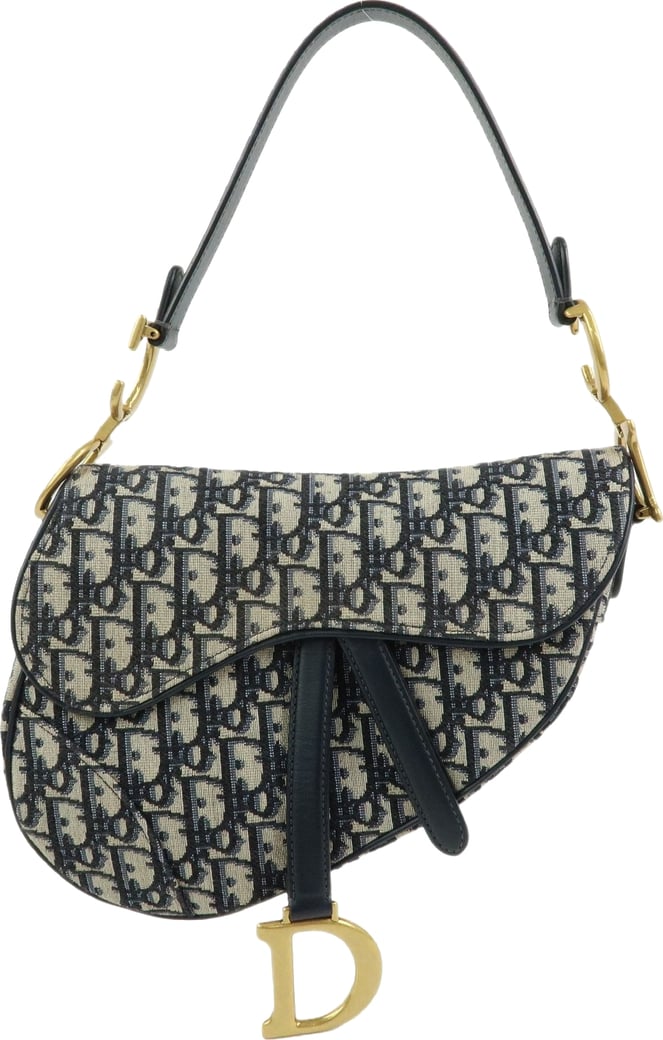 Christian Dior Saddle Oblique Canvas Small