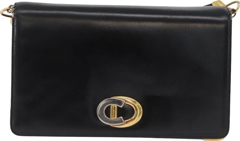 Christian Dior 61 Shoulder Leather Large