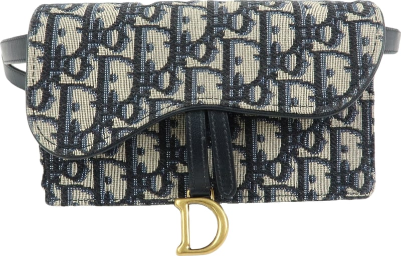 Christian Dior Saddle Belt Oblique Canvas