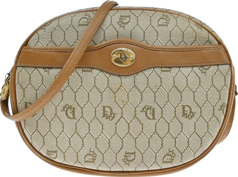 Christian Dior Vintage Honeycomb Canvas