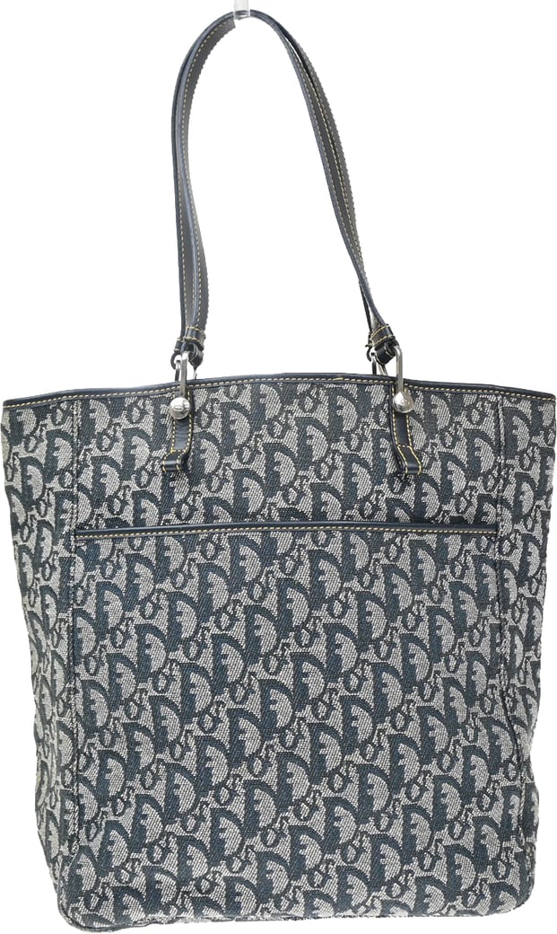 Christian Dior Vintage Open Pocket Diorissimo Canvas Small