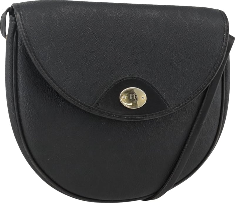 Christian Dior Vintage Honeycomb Flap Coated Canvas Long