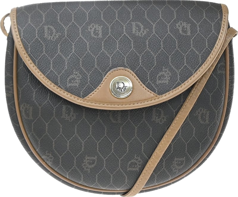 Christian Dior Vintage Honeycomb Canvas